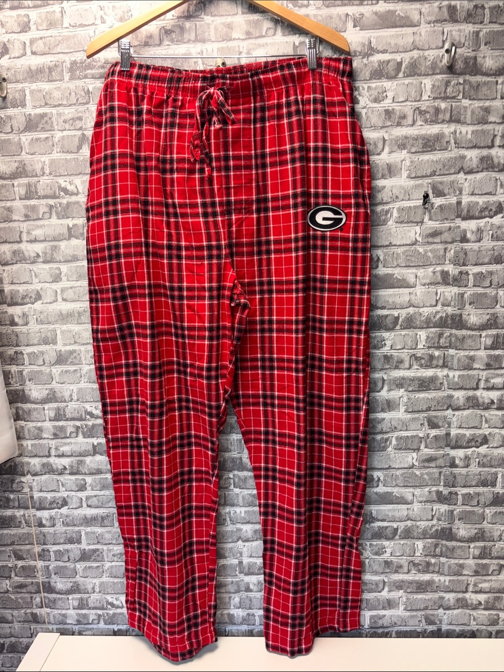 Georgia Bulldogs Red Plaid Pajama Pants
